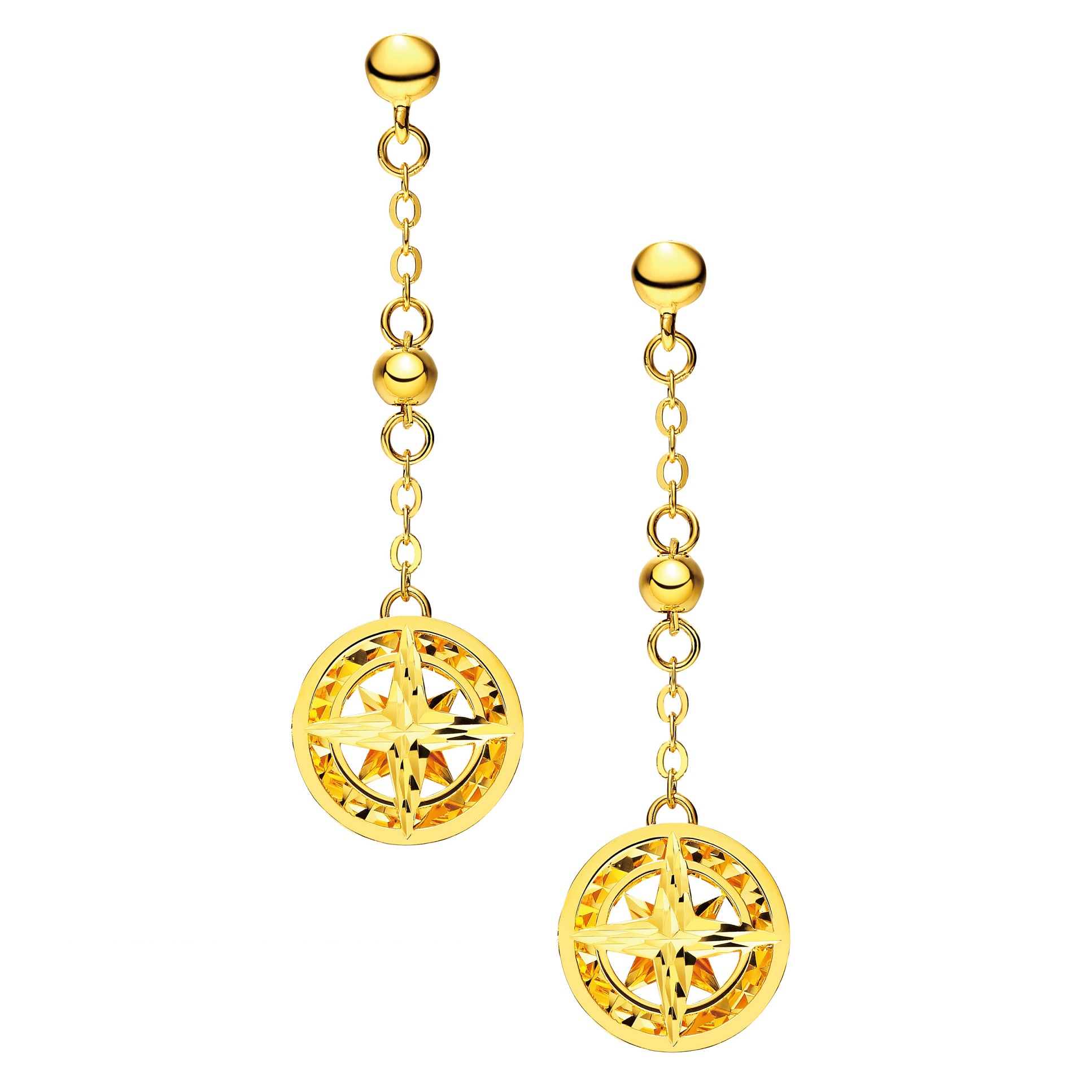 Goldstyle "Sparkling Star" Gold Earrings