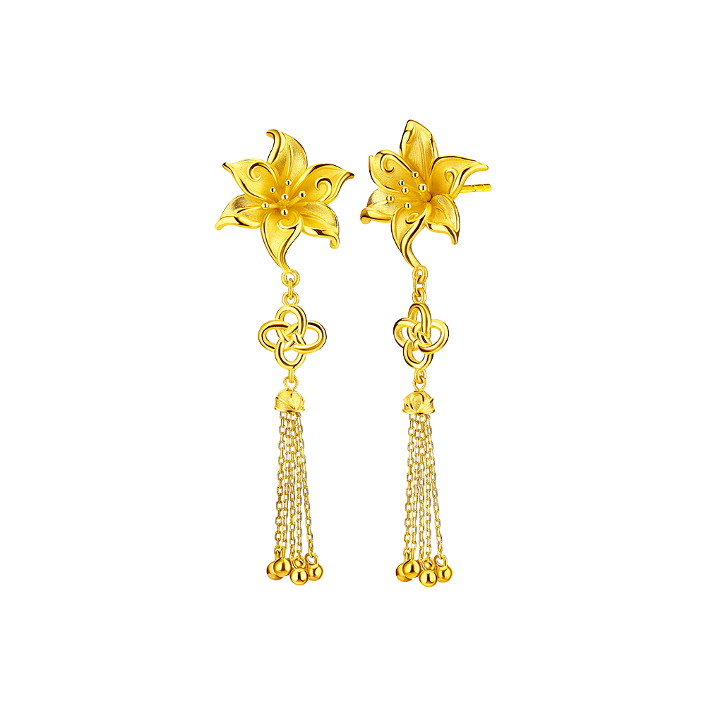 Beloved Collection "Happy Union" Gold Earrings