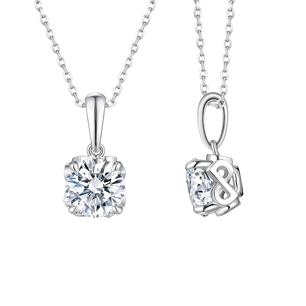 DiaPure 18K White Gold Diamond Pendant