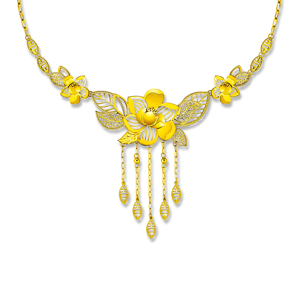 Goldstyle“Floral Beauty”Gold Necklace