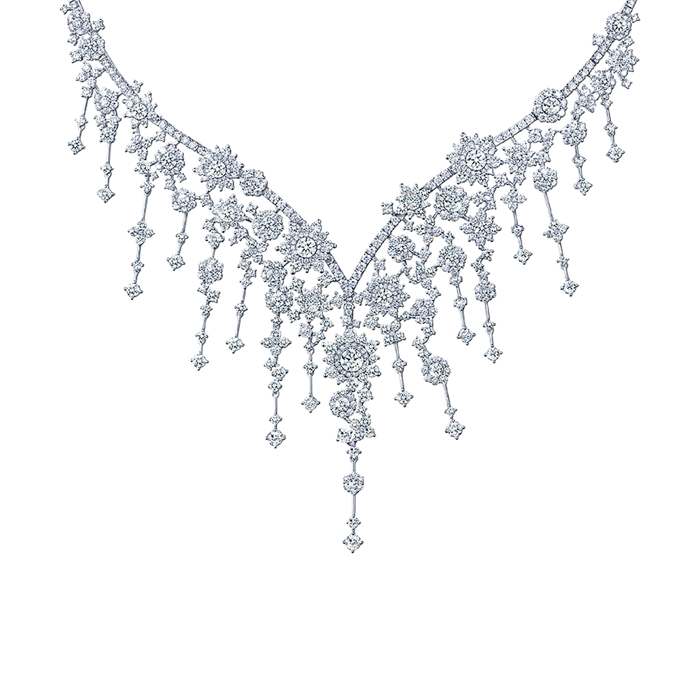 Wedding Collection“Passionate Love”18K Gold Diamond Necklace