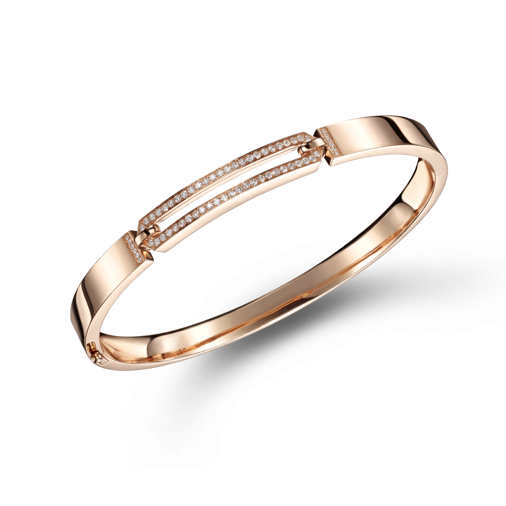 Hexicon 18K Gold Diamond Bracelet （Available in 18K (Red/White/Yellow) Gold ）