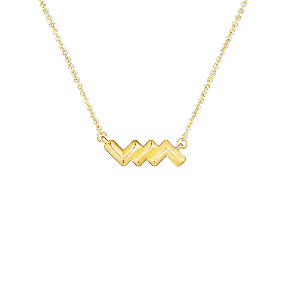 "Perfect Couple" Gold Necklace 