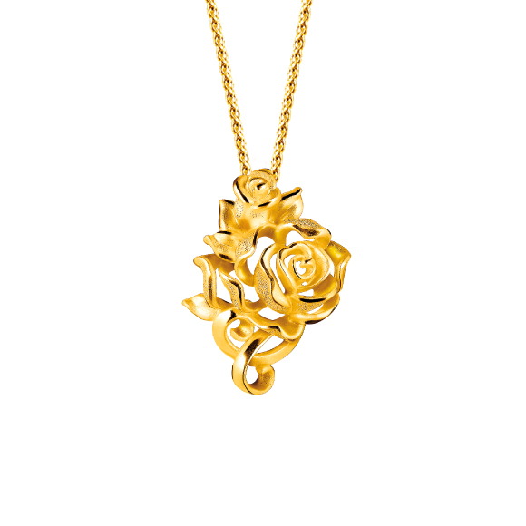 Floral Gold Pendants