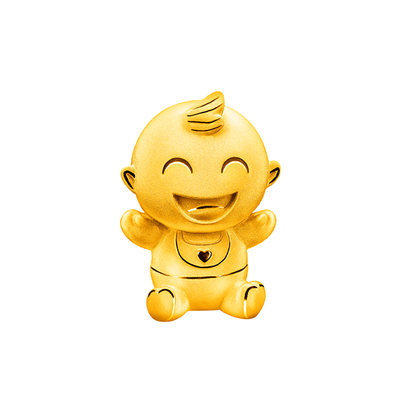 Hugging Family Three-dimensional Gold Figurine-Ka-ka