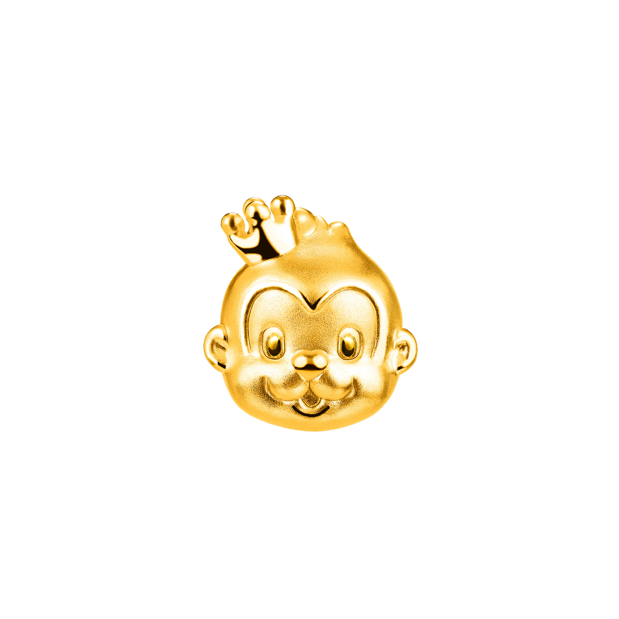Q版金猴黃金吊飾