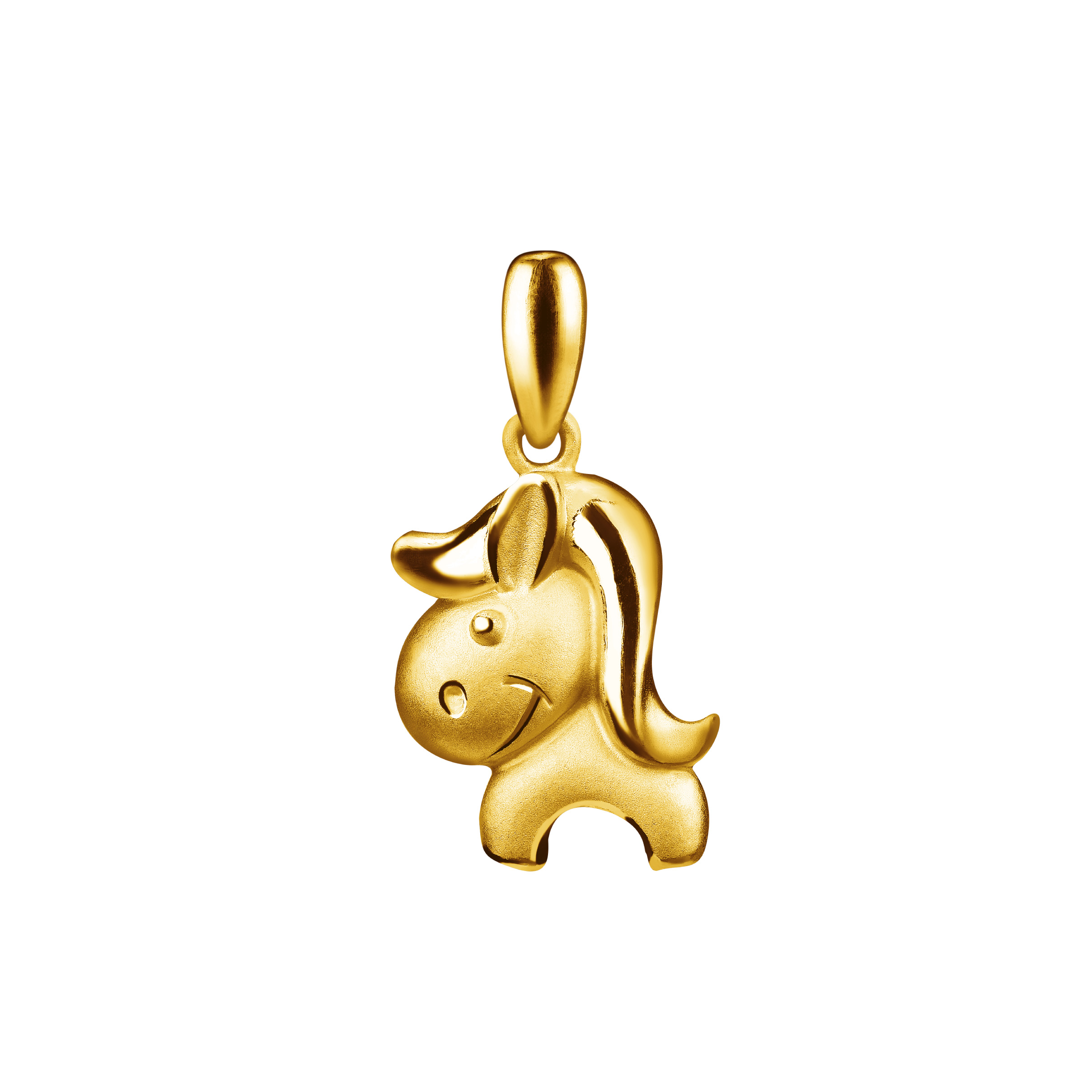 12 Chinese Zodiac Gold Pendant -Horse
