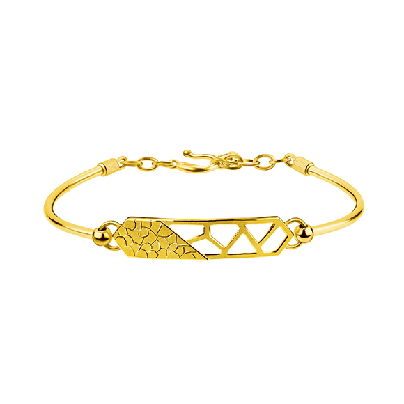 Geometric Gold Bracelets