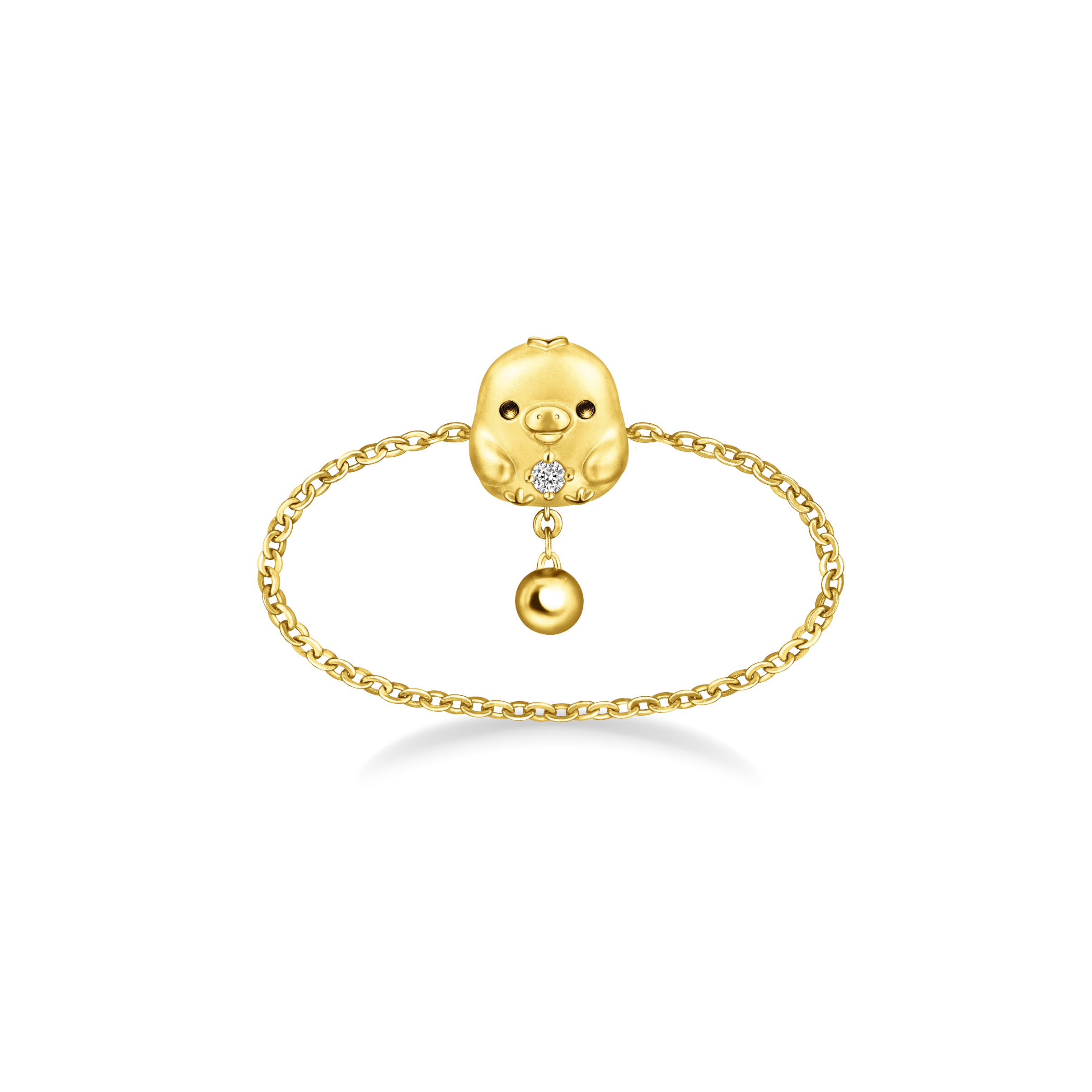 Rilakkuma™ Collection Kiiroitori 18K Gold Diamond Ring