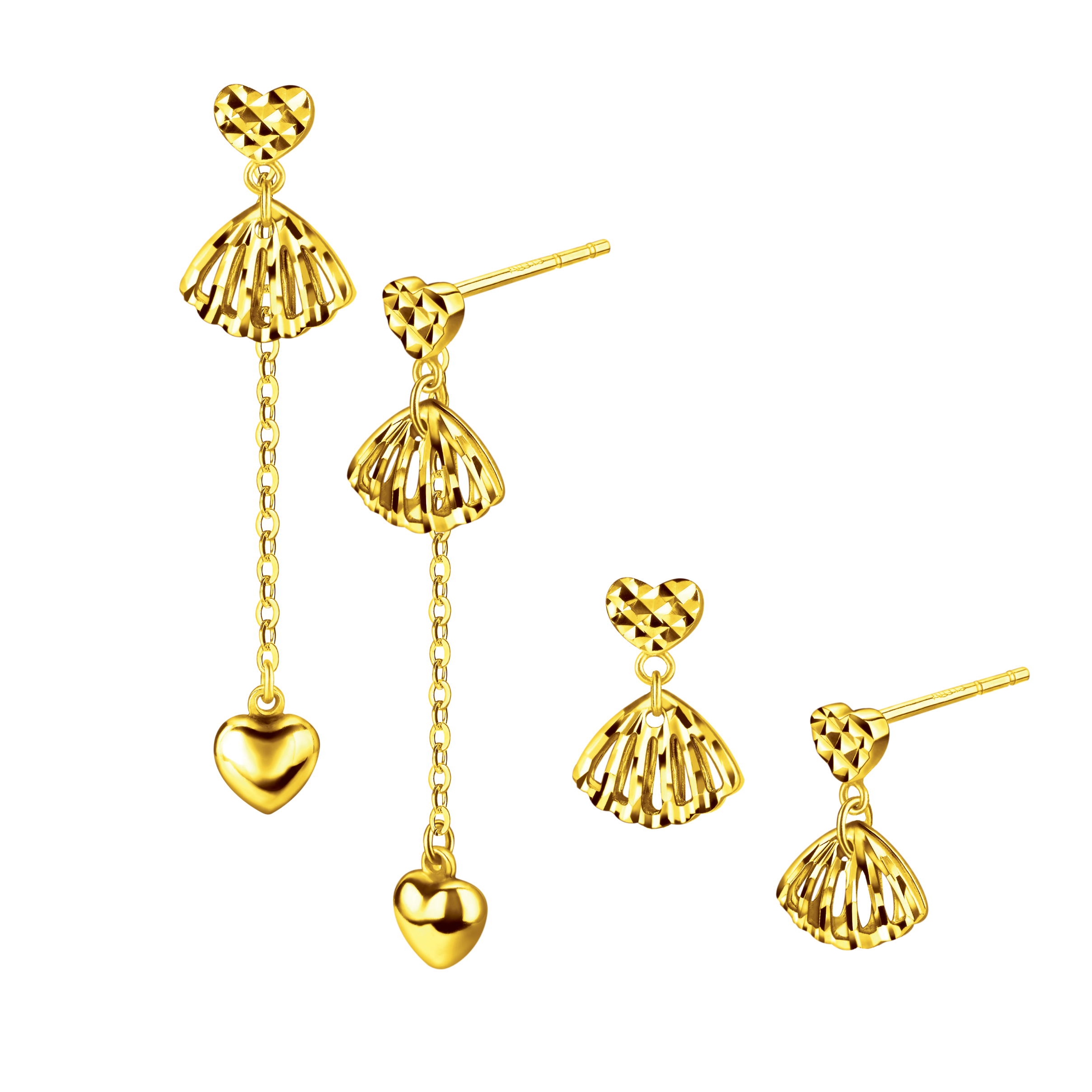 Goldstyle "Beloved Seashell" Gold Earrings