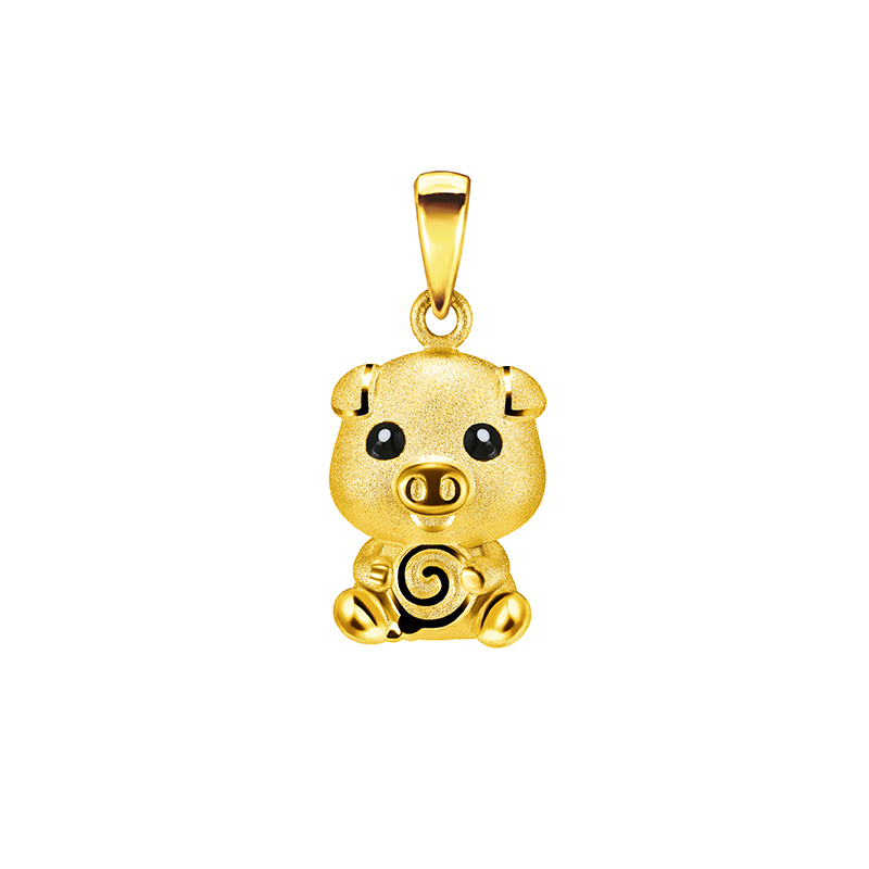 12 Chinese Zodiac Gold Pendant-Pig