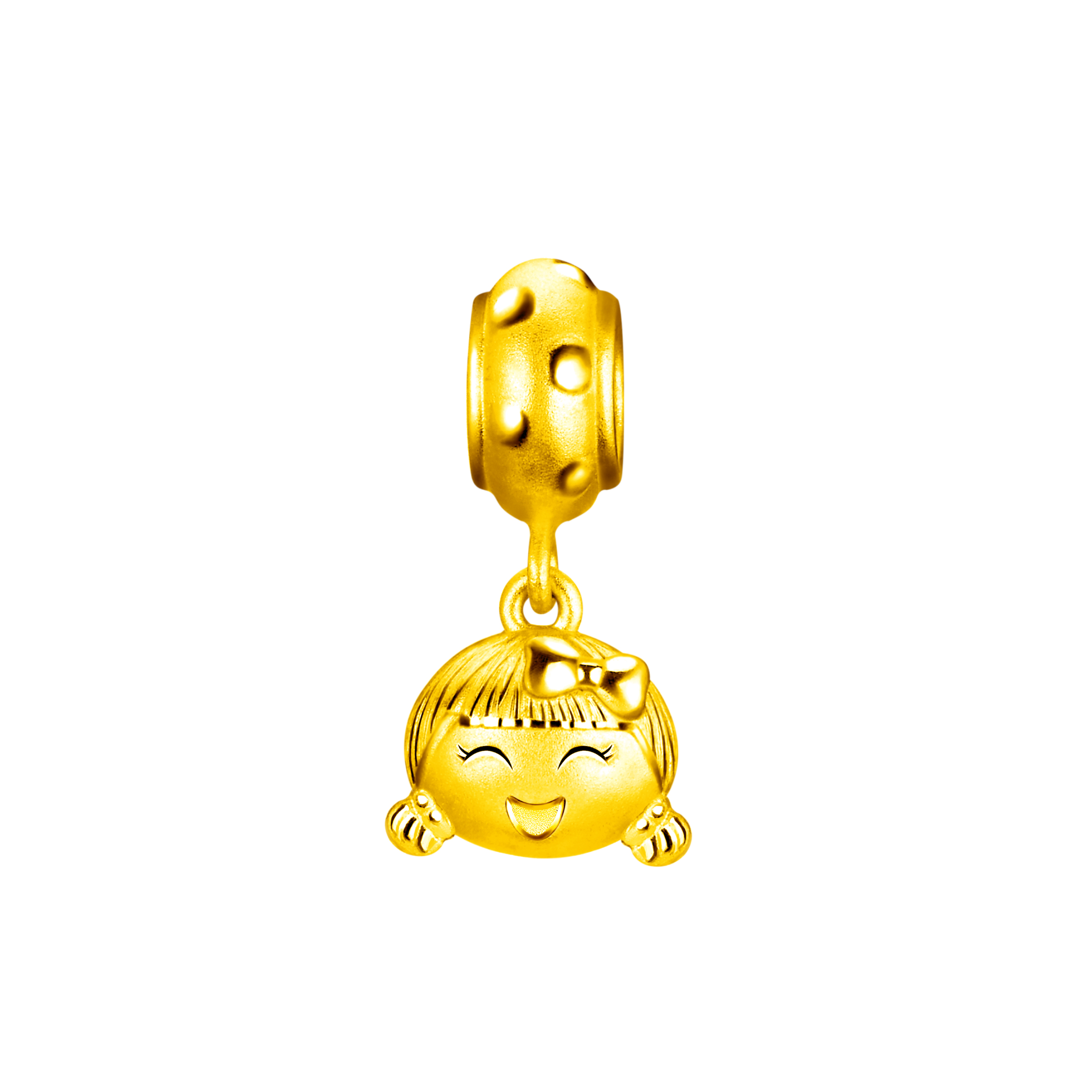 Hugging Family "Ting-ting Bell" Gold Pendant