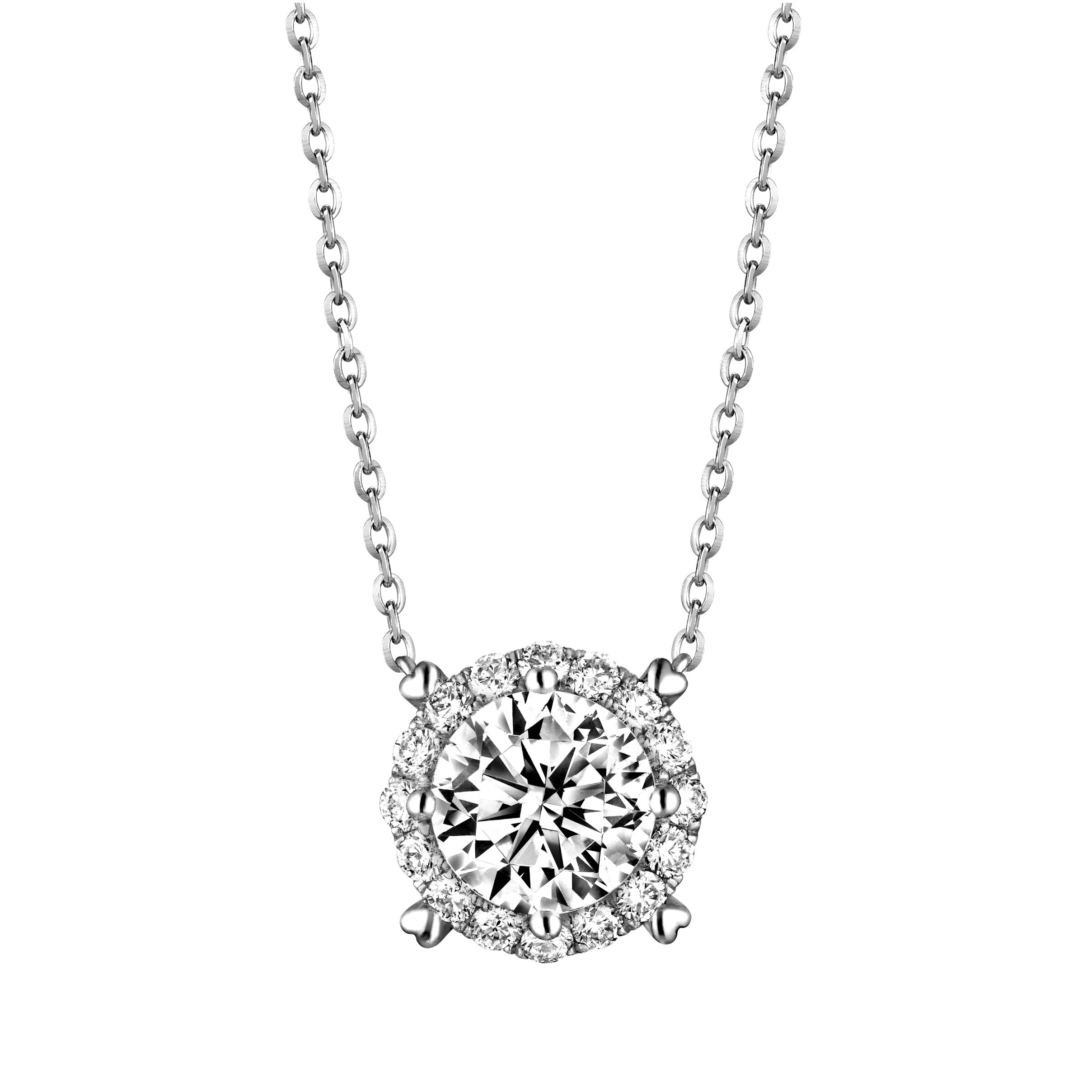 Love is Beauty Collection 18K White Gold Diamond Necklace