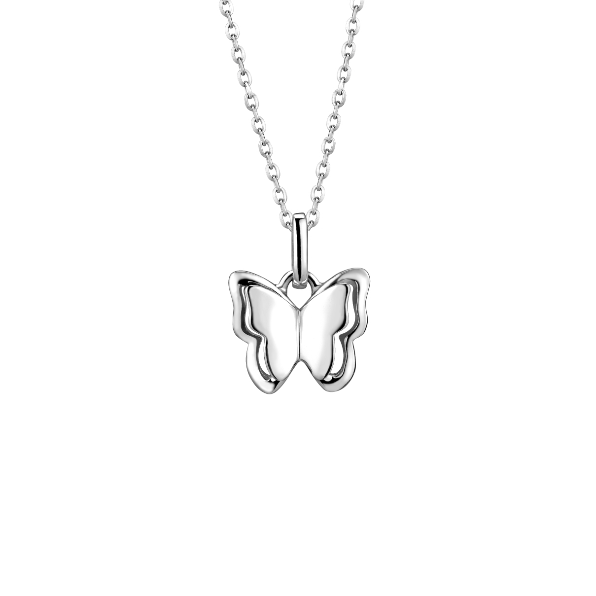 Pt Baby Darling Butterfly Pendant