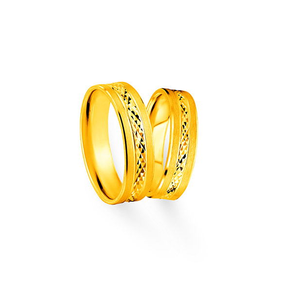 Beloved Collection“Faithful Love”Gold Pair Rings