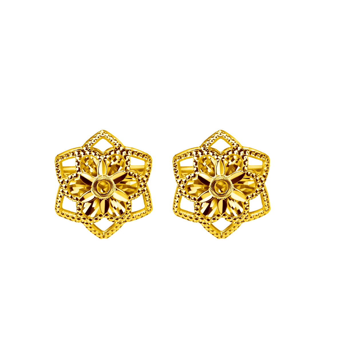 Goldstyle "Floral Beauty" Gold Earrings