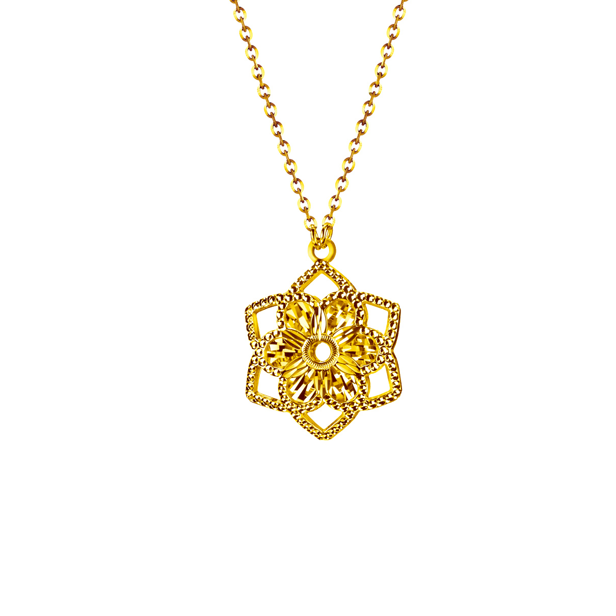 Goldstyle "Floral Beauty" Gold Pendant