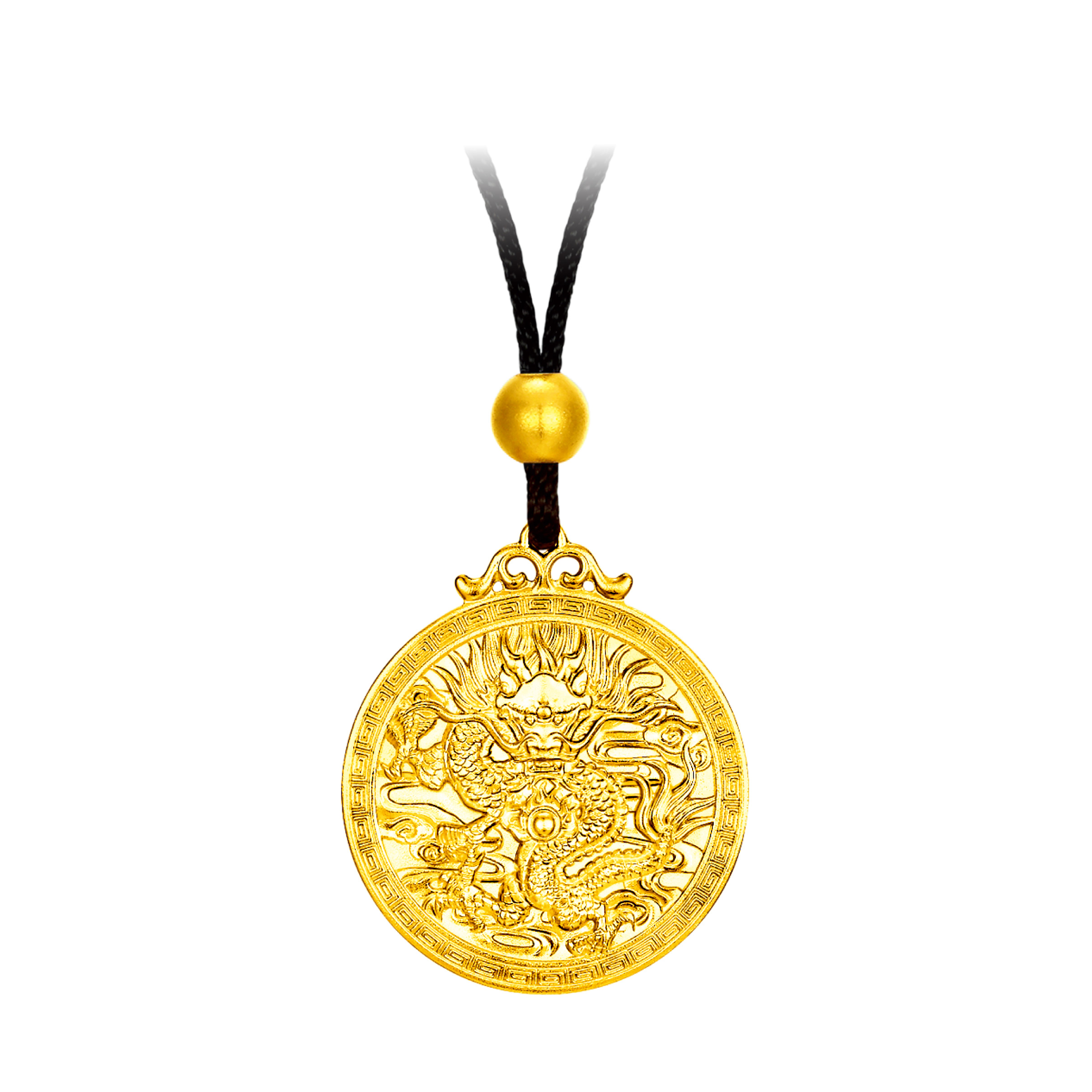 Antique Gold "Embrace of Blessings" Gold Pendant