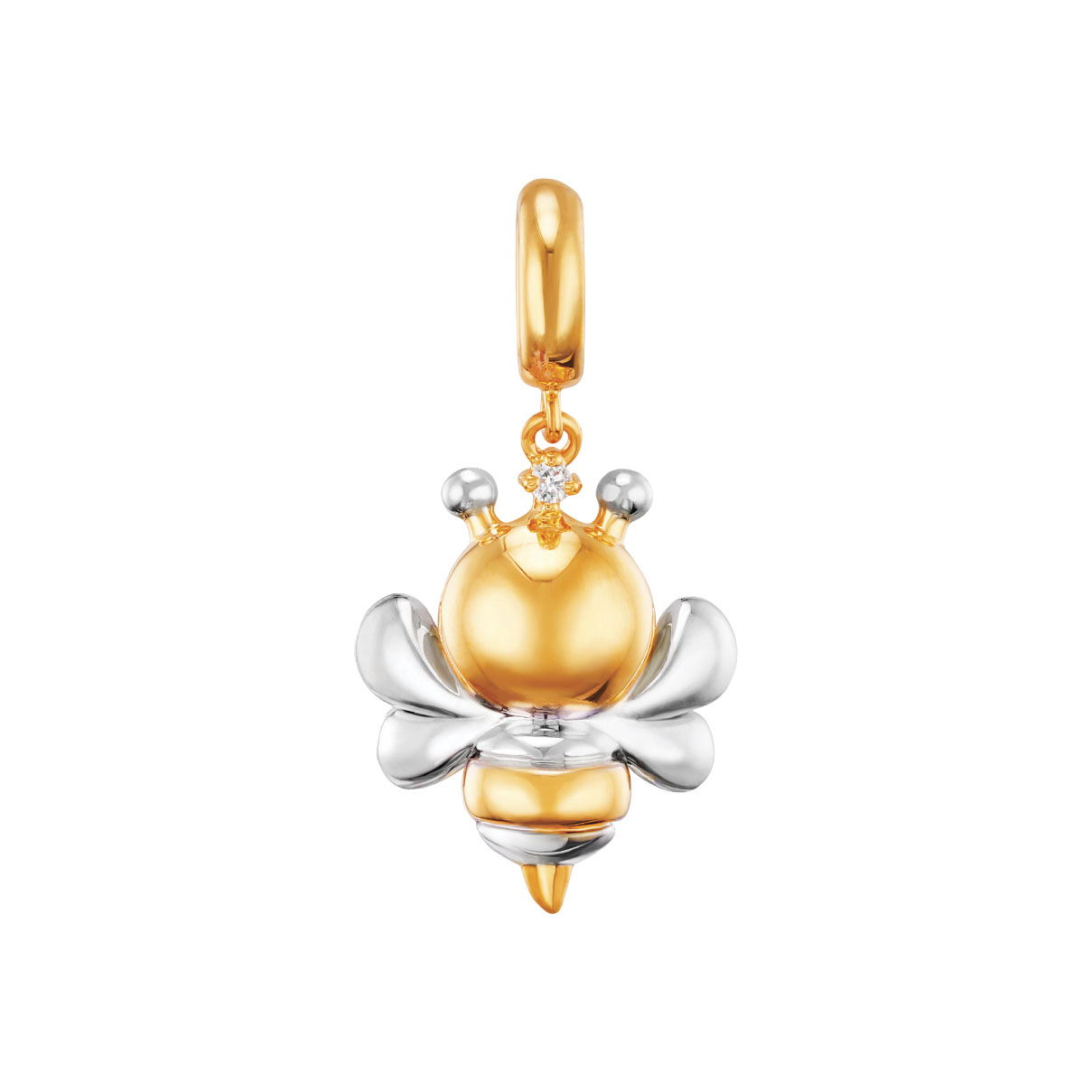 Dear Q "Bee"18K Gold Diamond Charm