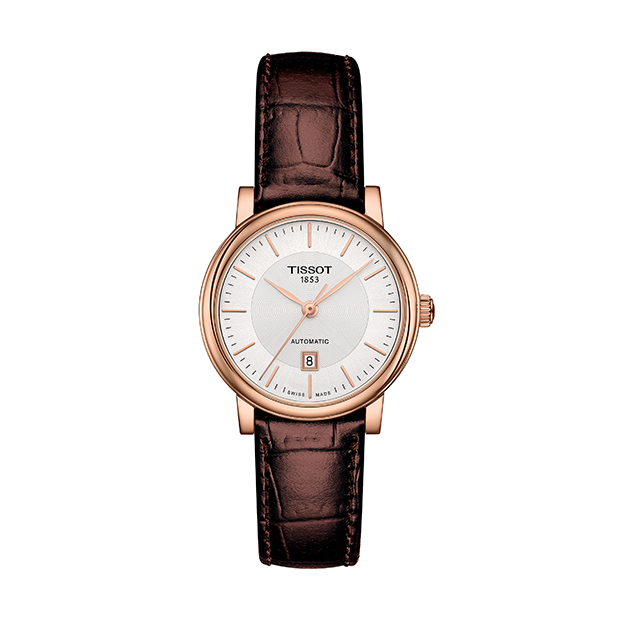 瑞士天梭表Carson系統女裝自動腕錶