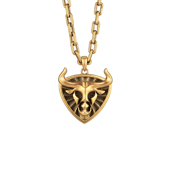 F-style Hey Cool Gold Pendant 