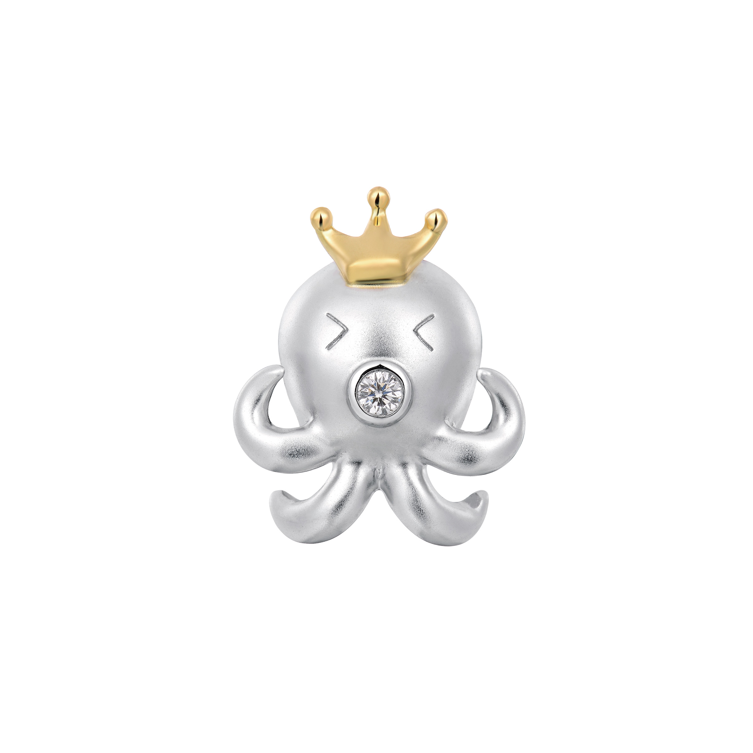 Dear Q "Octopus" 18K Gold Diamond Charm