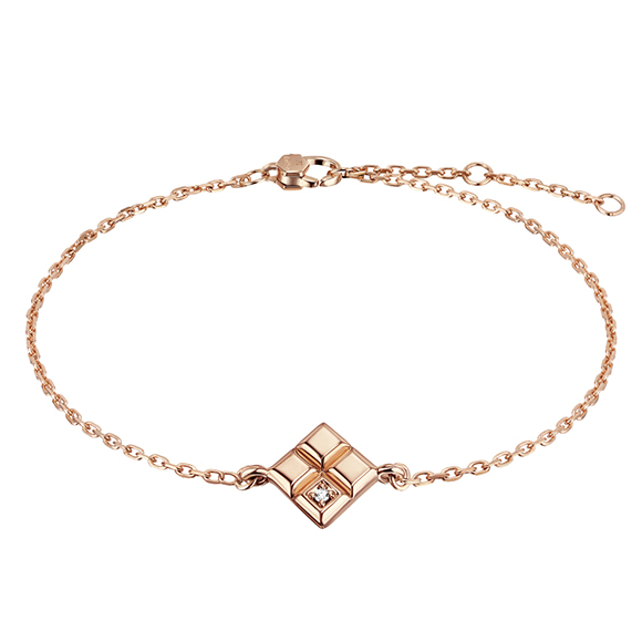 Dear Q "Choco Love" 18K Rose Gold Diamond Bracelet