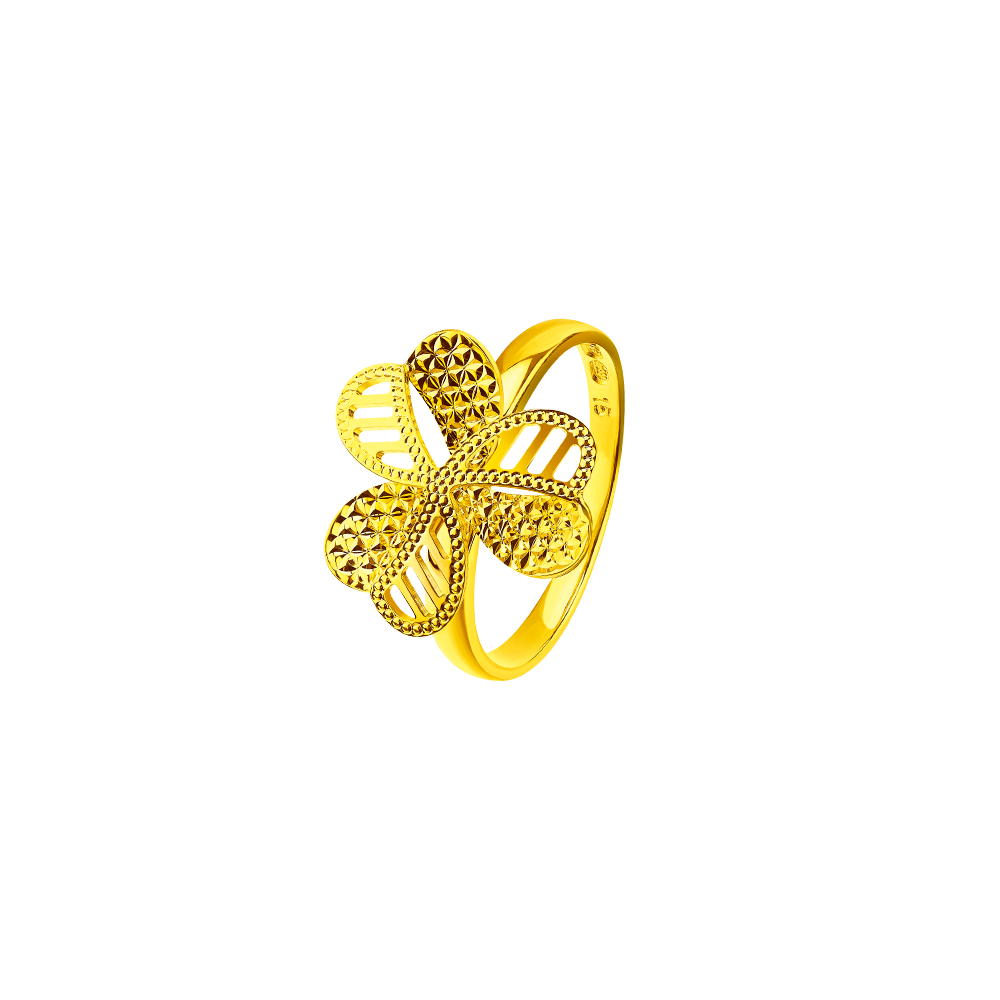 Goldstyle "Lucky Clover" Gold Ring