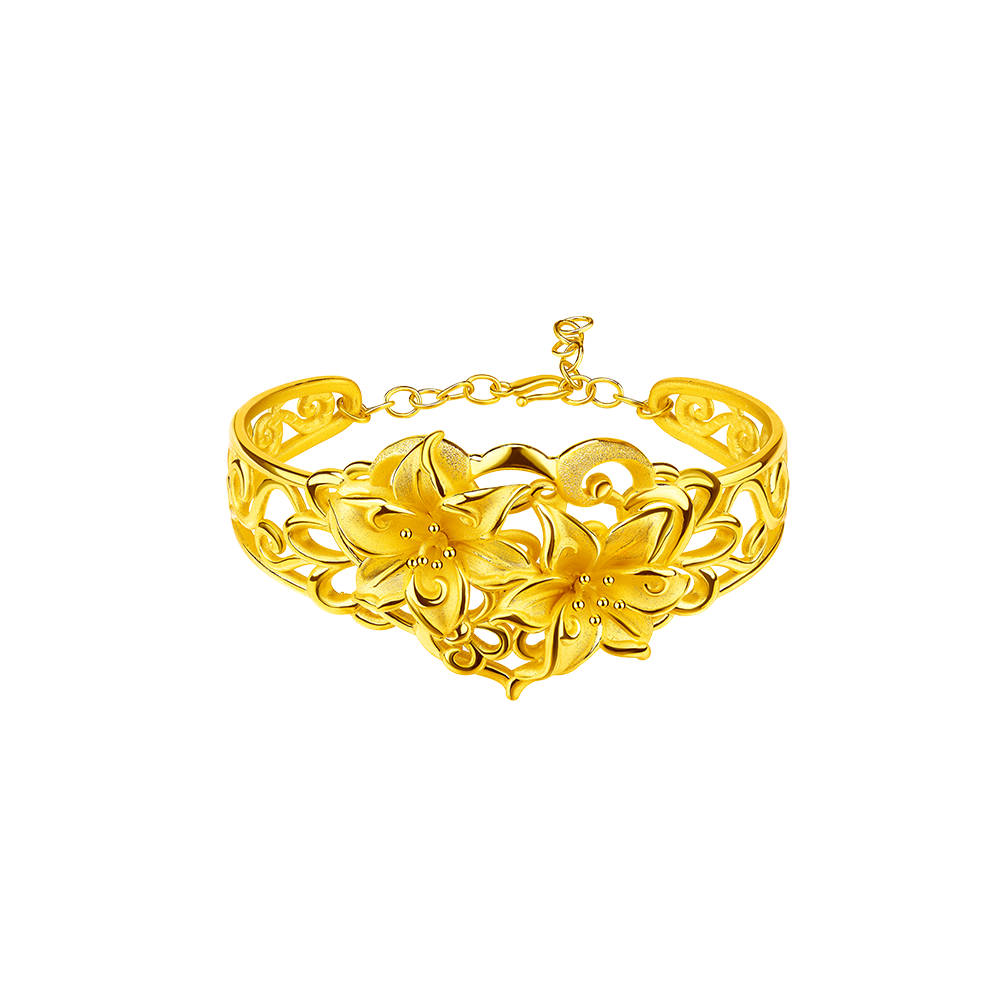 Beloved Collection "Happy Union" Gold Bangle