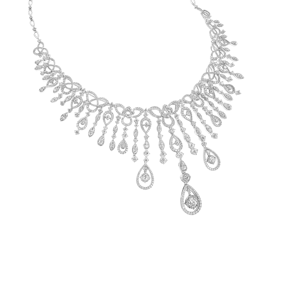 Wedding Collection "Full of Love" 18K White Gold Diamond Necklace