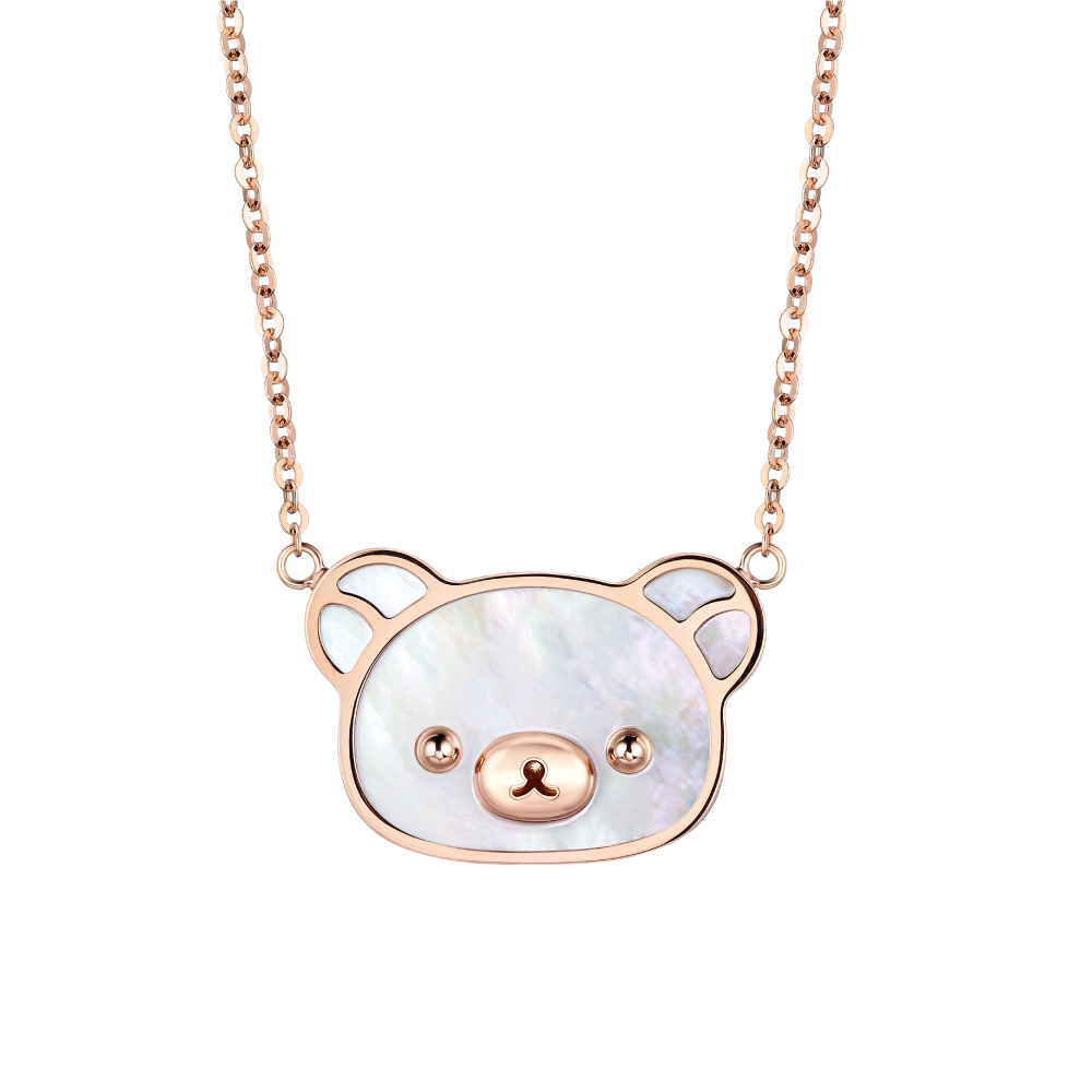 Rilakkuma™ Collection Rilakkuma™ 18K Gold Necklace with mother-of-pearl