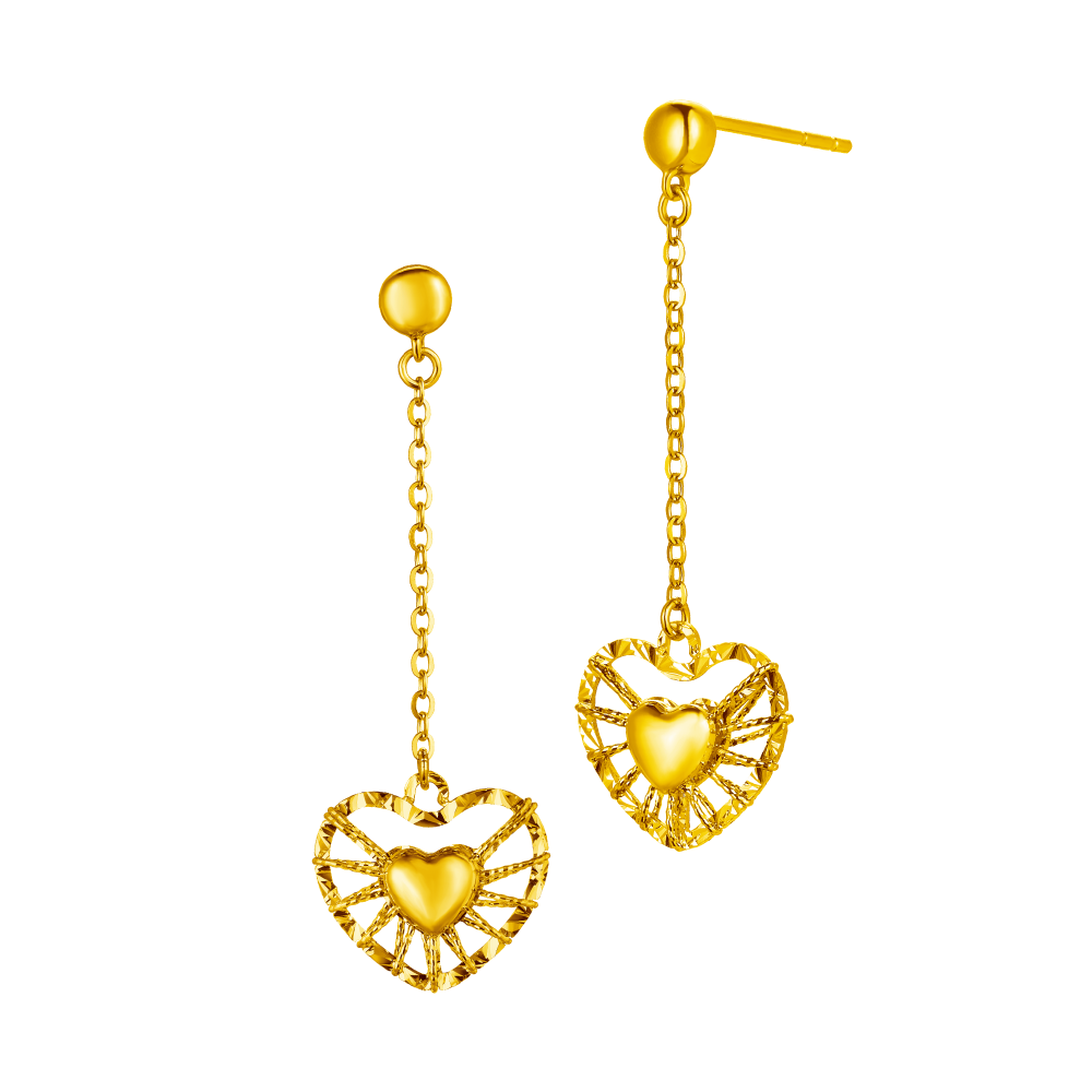 Goldstyle "Guardian of Love" Gold Earrings