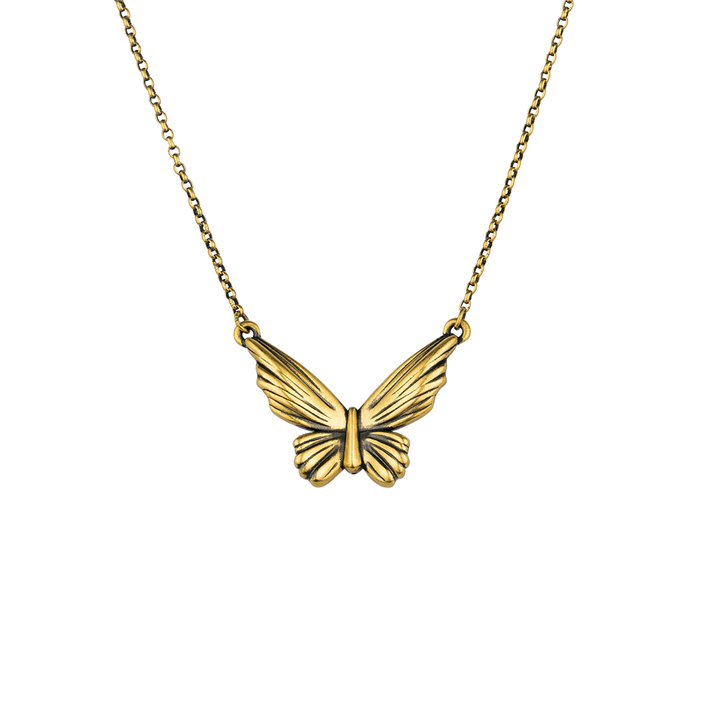 F-style Hey Cool Collection "Butterfly" Gold Necklace