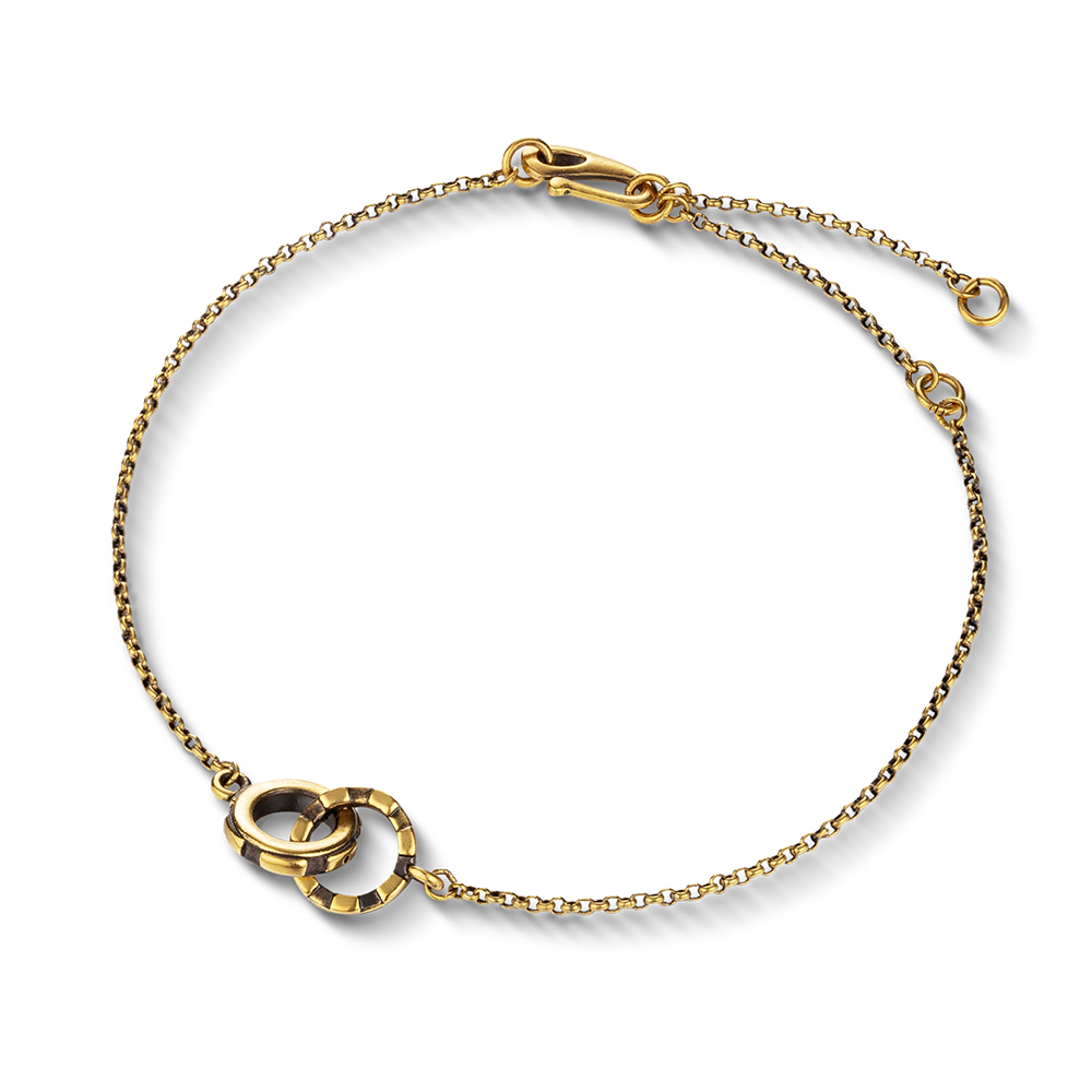 Hey Cool Collection "Gears of Time" Gold Bracelet For Men