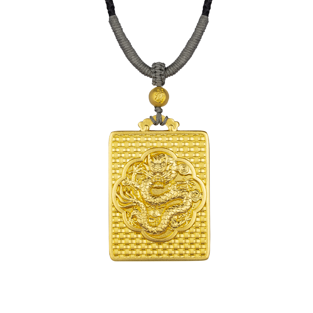 Heirloom Fortune "Flying Dragon" Gold Pendant