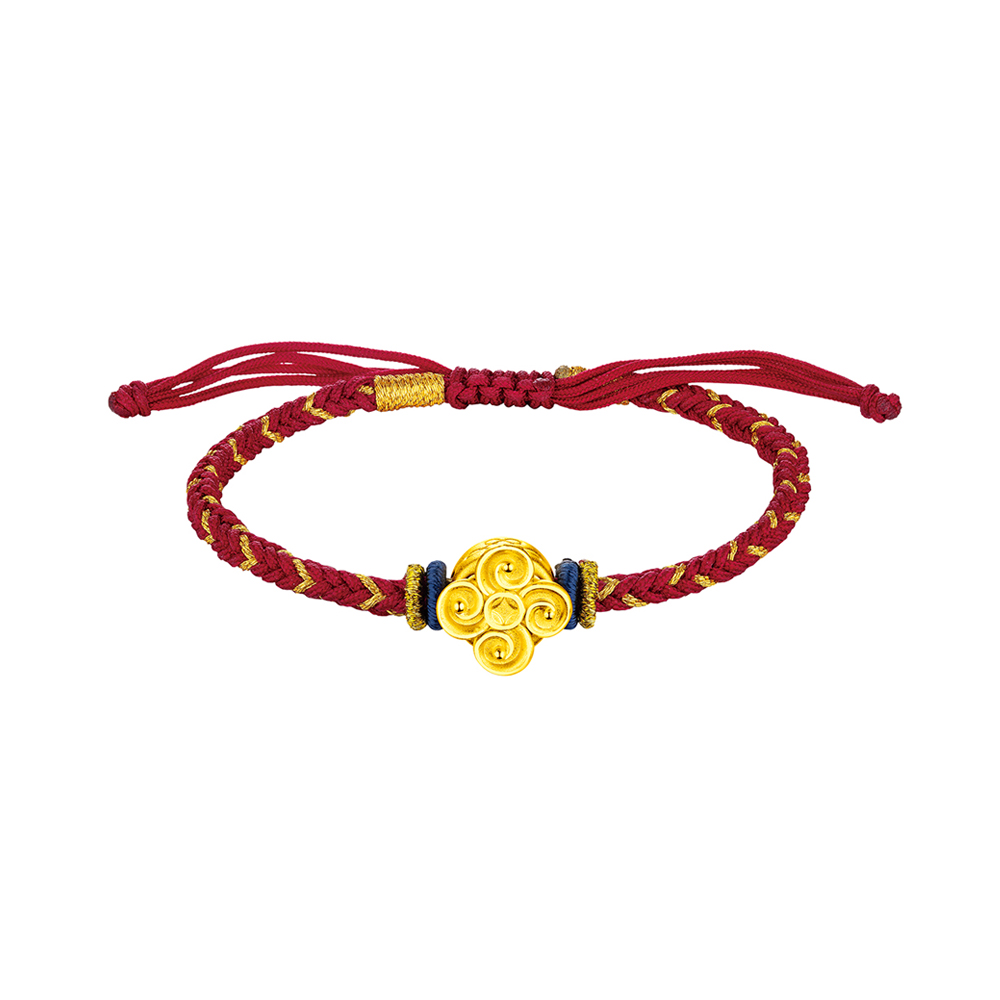Fortune Tiger Collection“Wheel of Fortune” Gold Charm Bracelet