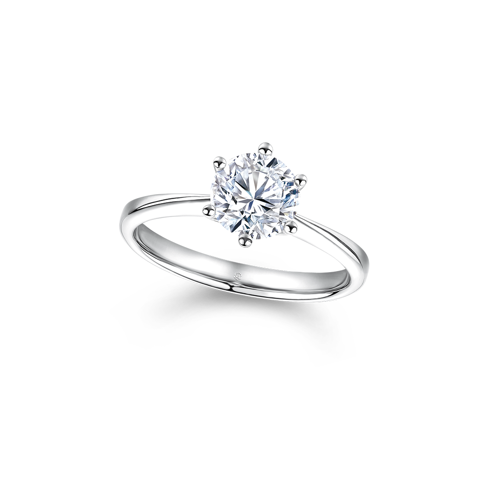 DiaPure 18K White Gold Diamond Ring