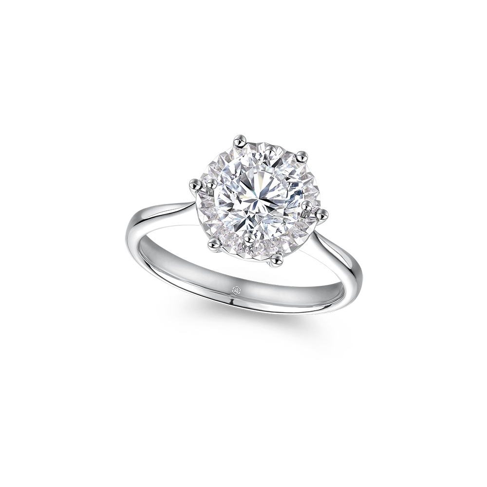 DiaPure 18K White Gold Diamond Ring