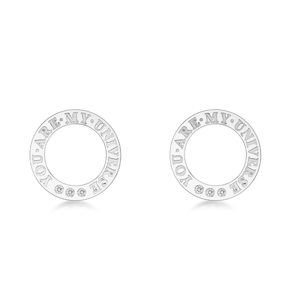 DIRCE Orbite Diamond Stud Earrings