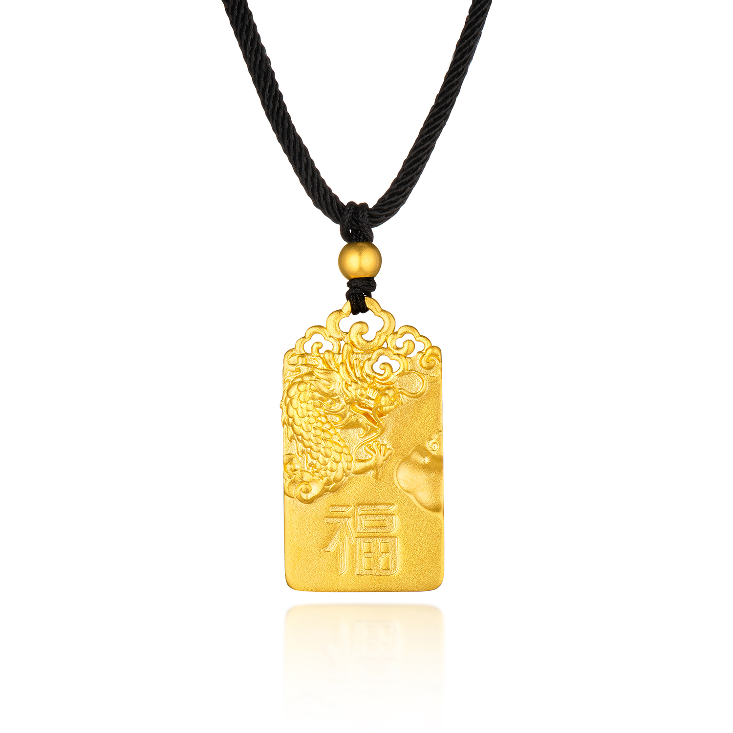 Heirloom Fortune Collection “Peace & Joy” Gold Necklace