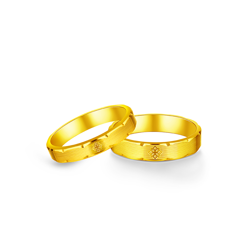 Beloved Collection “Blissful Marriage” Gold Wedding Rings 