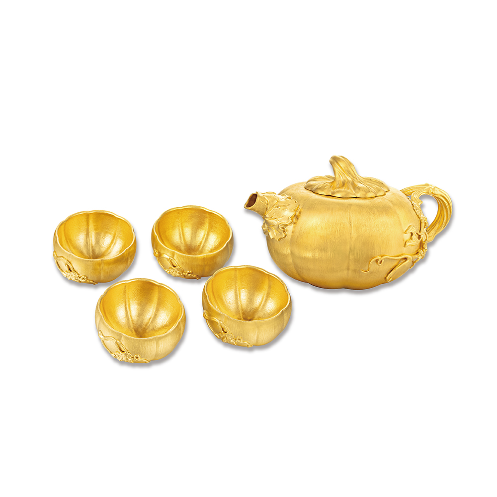 Beloved Collection “Fortune Gold Teapot” Gold Figurine 