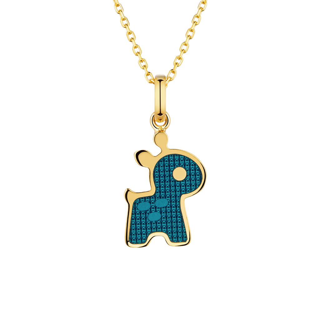 Goldstyle "Cute Pat" Gold Necklace with Enamel 