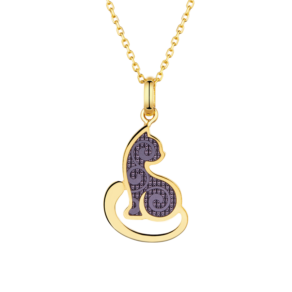 Goldstyle "Cute Pat" Gold Necklace with Enamel