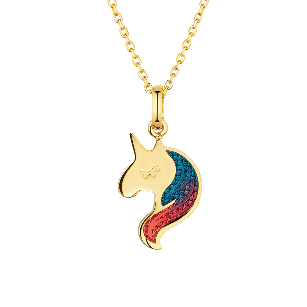 Goldstyle "Cute Pat" Gold Necklace with Enamel 