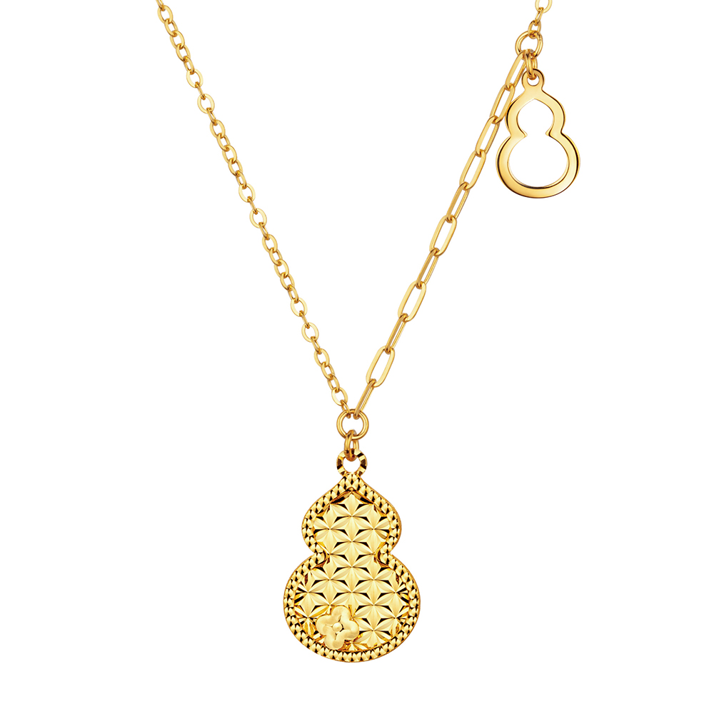 Goldstyle "Fortune Gourd" Gold Necklace 