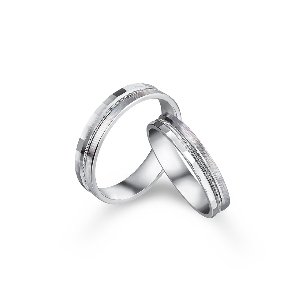 Wedding Collection “Love Path” Platinum Wedding Rings