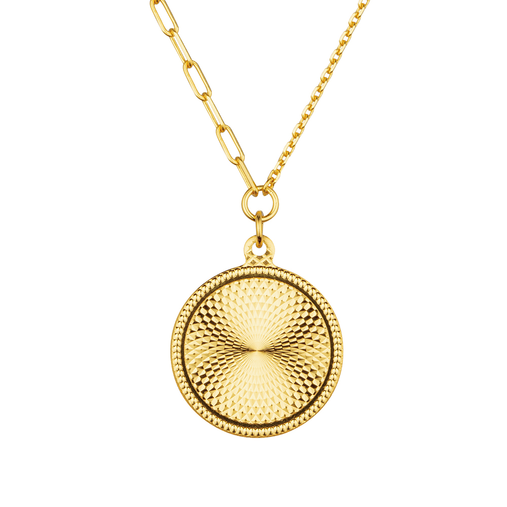 Goldstyle "Blessing with Plum Blossom" Gold Necklace