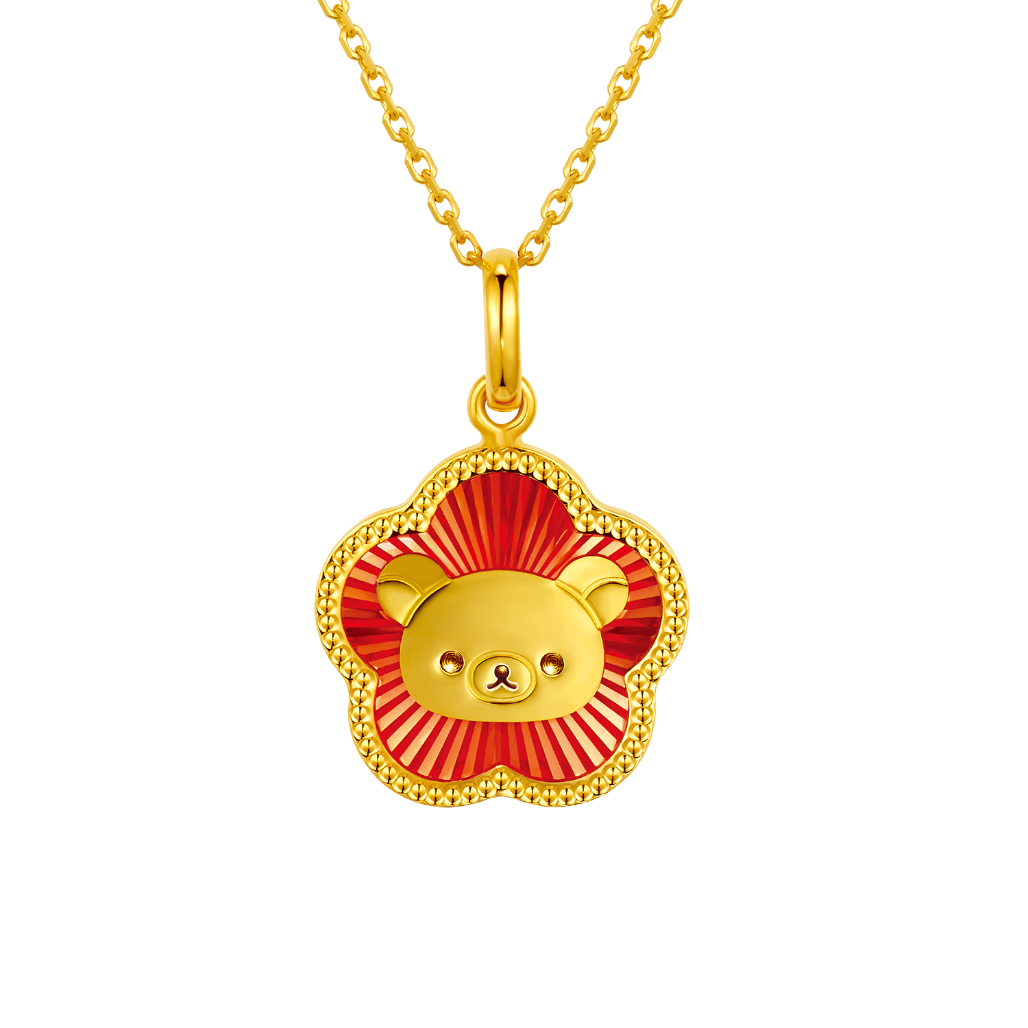 Rilakkuma™ Collection Rilakkuma™ Goldstyle Flower-shaped Gold Pendant