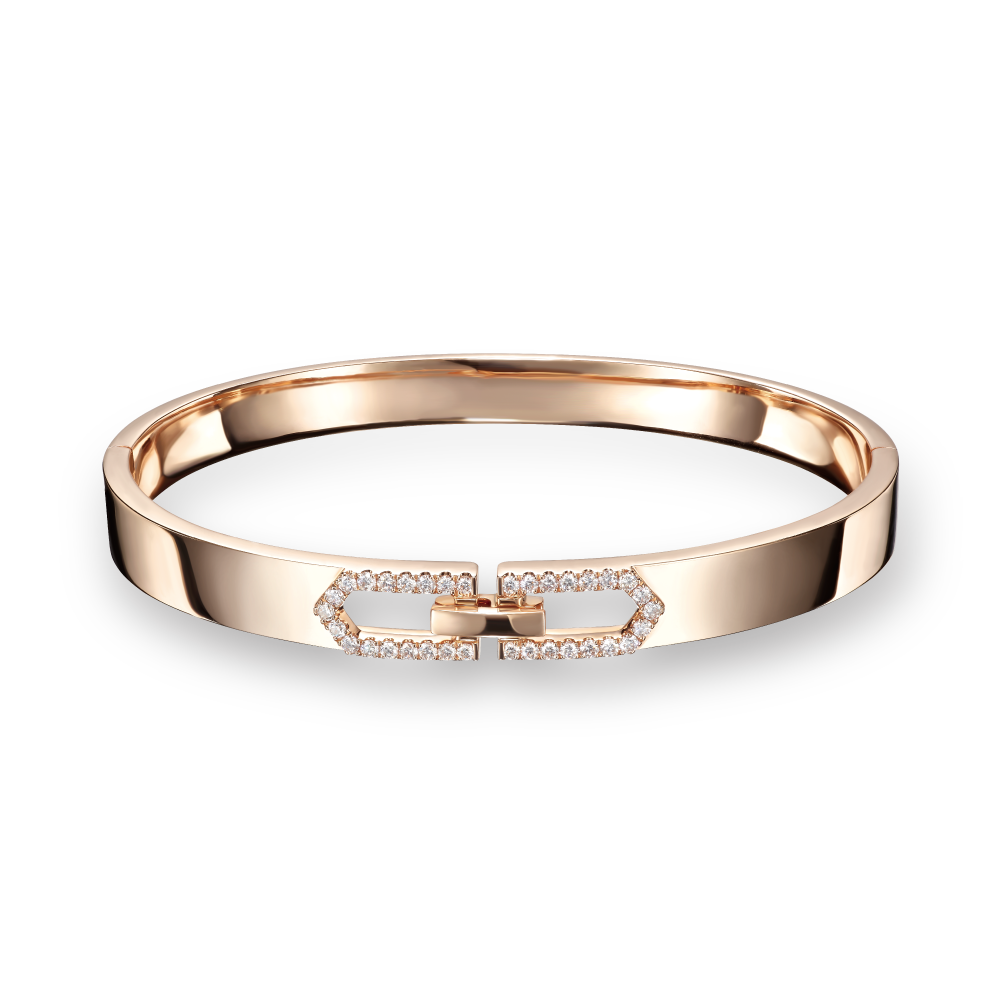 Hexicon 18K Gold Diamond Bracelet （Female）（Available in 18K (Red/White/Yellow) Gold ）